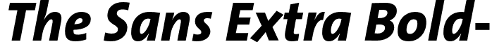 The Sans Extra Bold- font - TheSansExtraBold-Italic.otf