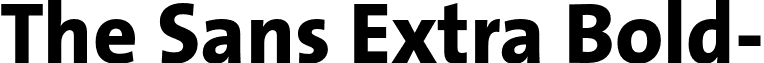 The Sans Extra Bold- font - TheSansExtraBold-Plain.otf