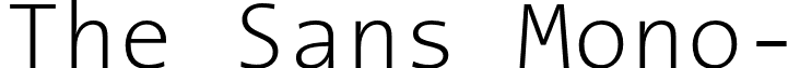 The Sans Mono- font - TheSansMono-ExtraLight.otf