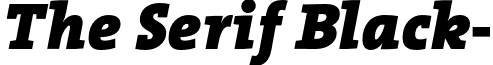 The Serif Black- font - TheSerifBlack-Italic.otf