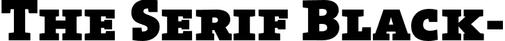 The Serif Black- font - TheSerifBlack-Caps.otf