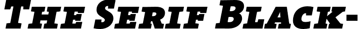 The Serif Black- font - TheSerifBlack-CapsItalic.otf