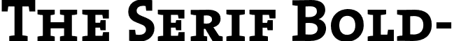 The Serif Bold- font - TheSerifBold-Caps.otf
