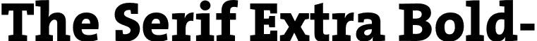 The Serif Extra Bold- font - TheSerifExtraBold-Plain.otf