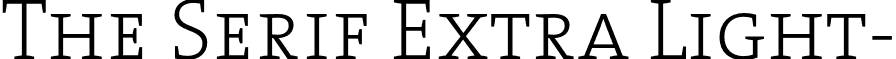 The Serif Extra Light- font - TheSerifExtraLight-Caps.otf