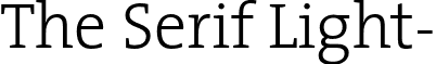 The Serif Light- font - TheSerifLight-Plain.otf