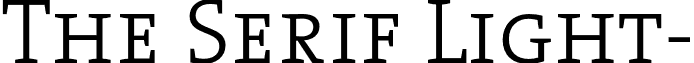 The Serif Light- font - TheSerifLight-Caps.otf