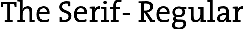 The Serif- Regular font - TheSerif-Plain.otf