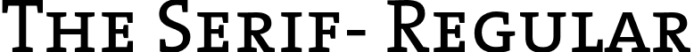 The Serif- Regular font - TheSerif-Caps.otf