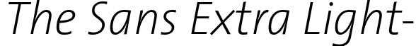 The Sans Extra Light- font - TheSansExtraLight-Italic.otf