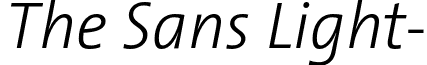 The Sans Light- font - TheSansLight-Italic.otf