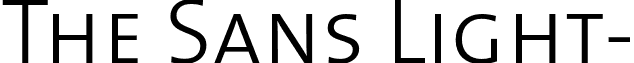 The Sans Light- font - TheSansLight-Caps.otf