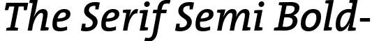 The Serif Semi Bold- font - TheSerifSemiBold-Italic.otf