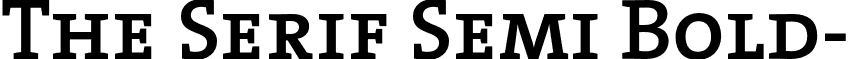 The Serif Semi Bold- font - TheSerifSemiBold-Caps.otf