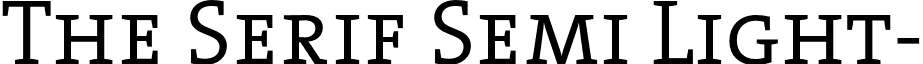 The Serif Semi Light- font - TheSerifSemiLight-Caps.otf