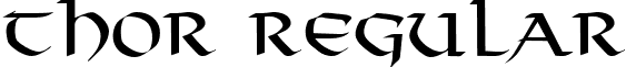 Thor Regular font - Thor_Regular.ttf