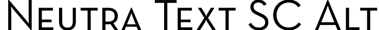 Neutra Text SC Alt font - NeutraText-BookSCAlt.otf
