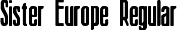 Sister Europe Regular font - Sisterv2.ttf