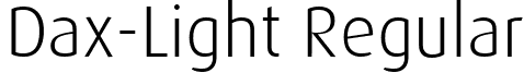 Dax-Light Regular font - Dax-Light.ttf