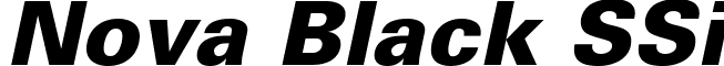 Nova Black SSi font - nova black ssi extra bold italic.ttf