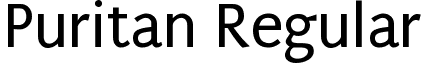 Puritan Regular font - PURI10.ttf