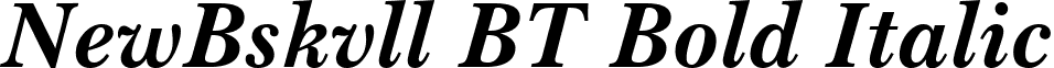 NewBskvll BT Bold Italic font - newbasbi.ttf