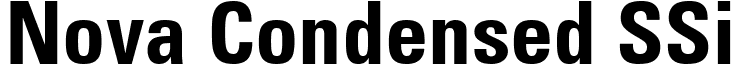 Nova Condensed SSi font - nova condensed ssi bold condensed.ttf