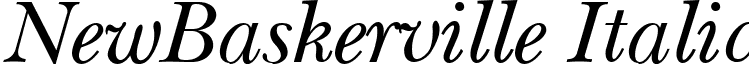 NewBaskerville Italic font - newbaski.ttf