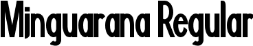 Minguarana Regular font - MINGUARA.TTF