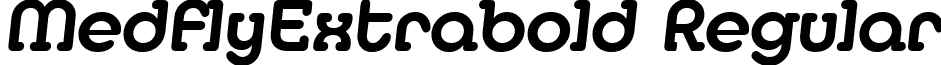 MedflyExtrabold Regular font - medfe.ttf