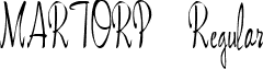 MARTORP Regular font - martorp_.ttf