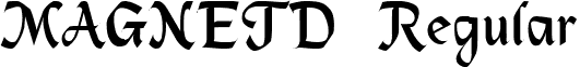 MAGNETD Regular font - magnetd_.ttf