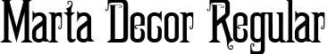 Marta Decor Regular font - marta decor.ttf