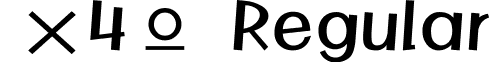 ×4º Regular font - magic r.ttf