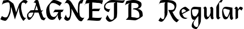 MAGNETB Regular font - magnetb_.ttf