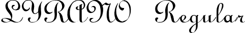 LYRANO Regular font - lyranob_.ttf