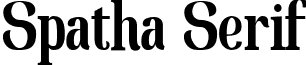 Spatha Serif font - spathaserif.ttf