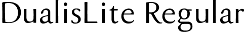 DualisLite Regular font - Dualis-Lite.ttf