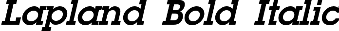 Lapland Bold Italic font - laplbi.ttf