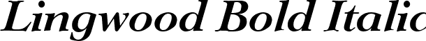 Lingwood Bold Italic font - lingwood bold italic.ttf