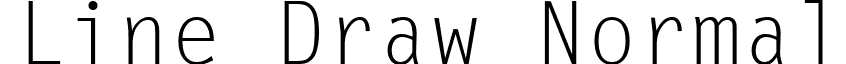 Line Draw Normal font - linedraw.ttf