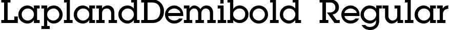 LaplandDemibold Regular font - lap_d.ttf