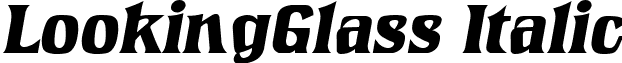 LookingGlass Italic font - lookingglass italic.ttf