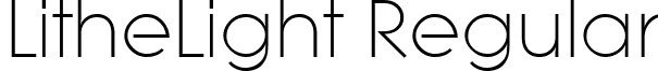 LitheLight Regular font - lithl.ttf