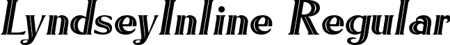 LyndseyInline Regular font - lyndsyi.ttf