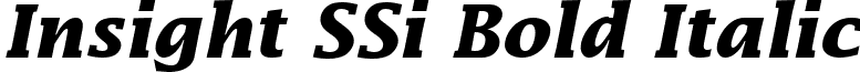 Insight SSi Bold Italic font - insight ssi bold italic.ttf