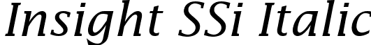 Insight SSi Italic font - insight ssi italic.ttf