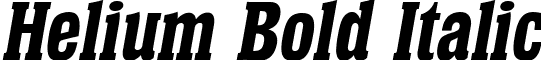 Helium Bold Italic font - helium bold italic.ttf