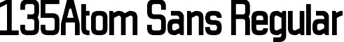 135Atom Sans Regular font - 135atom_sans.ttf