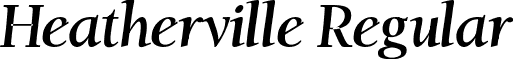 Heatherville Regular font - heatherv.ttf